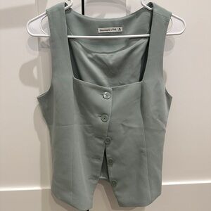 Abercrombie & Fitch Sage Green Top